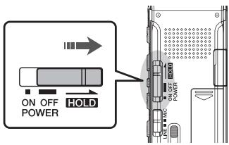 YAMAHA POCKETRAK C24 - Pour éviter toute utilisation accidentelle (fonction de verrouillage) - 1