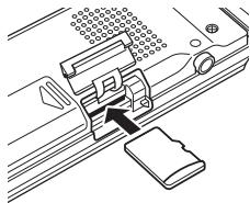 YAMAHA POCKETRAK C24 - Mise en place d'une carte mémoire microSD - 1
