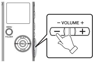 YAMAHA POCKETRAK C24 - Réglage du volume - 1