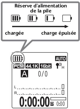 YAMAHA POCKETRAK W24 - Vérification de la charge restante - 1