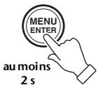 YAMAHA POCKETRAK W24 - Réglage des options de menu - 1