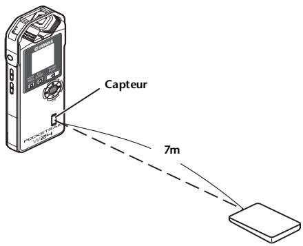 YAMAHA POCKETRAK W24 - Remarques concernant la télécommande - 1