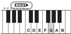 YAMAHA PSR-E253/YPT-255 - À titre d'exemple, nous allons apprendre à jour l'accord GM7 (septième majeure g (sol)) - 1