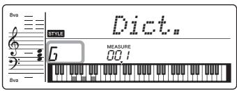 YAMAHA PSR-E253/YPT-255 - À titre d'exemple, nous allons apprendre à jour l'accord GM7 (septième majeure g (sol)) - 2