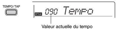 YAMAHA PSR-E253/YPT-255 - Modification du tempo - 1