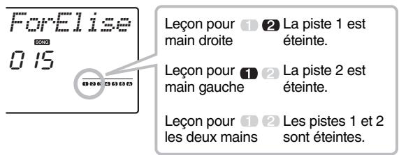 YAMAHA PSR-E443 - Désactive la partie sur laquelle vous poulez vous entraîner. - 2