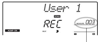 YAMAHA PSR-E443 - Lancez l'enregistrement. - 1