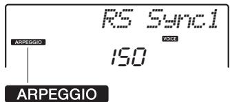 YAMAHA PSR-E443 - ] Appuyez sur la touche [ARPEGGIO] pour activer la fonction Arpeggio. - 2