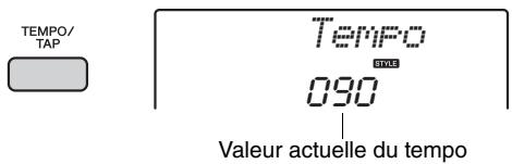 YAMAHA PSR-E443 - Modification du tempo - 1