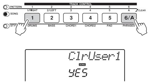 YAMAHA PSR-E443 - Effacement d'un morceau utilisateur - 1