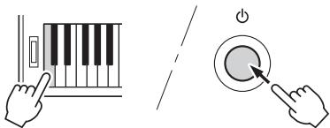 YAMAHA PSR-E443 - Pour désactiver la fonction Auto Power Off : - 1