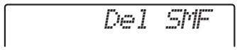 YAMAHA PSR-E443 - Utilisez les touches CATEGORY [+ ] et [-] pour appeler l'élément « Del SMF » (Supprimer fichier SMF). - 3