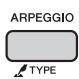 YAMAHA PSR-E443 - ] Appuyez sur la touche [ARPEGGIO] pour activer la fonction Arpeggio. - 1