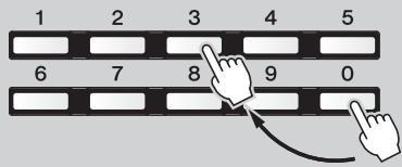 YAMAHA PSR-F50 - Touches numériques - 1