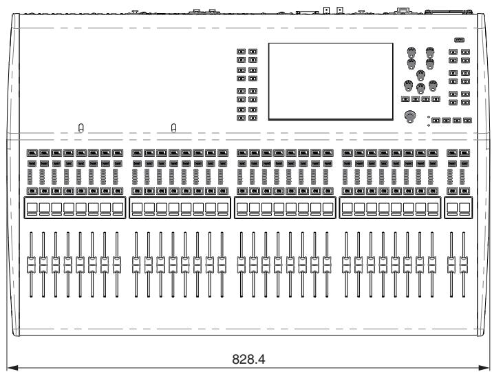 YAMAHA QL5/QL1 - Schémas dimensionnels - 1