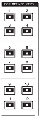 YAMAHA QL5/QL1 - Section USER DEFINED KEYS (Touches définies par l'utilisateur) - 1
