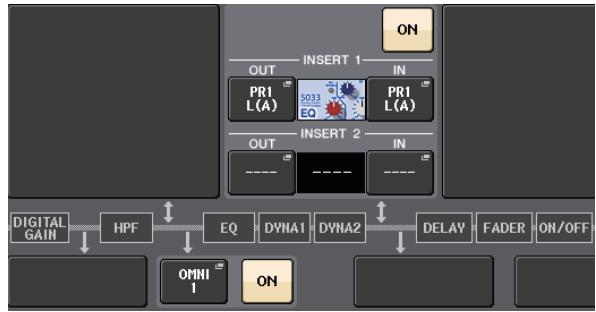 YAMAHA QL5/QL1 - Configuration des paramètres INSERT ou DIRECT OUT - 4