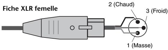 YAMAHA QL5/QL1 - ② Prises OMNI OUT (sortie OMNI) - 1