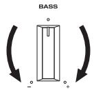 YAMAHA R-S300, RS300 - Réglage des commandes BASS et TREBLE - 2