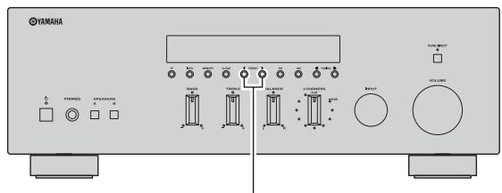 YAMAHA R-S300, RS300 - Recalling a preset station - 1