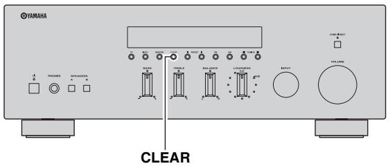 YAMAHA R-S300, RS300 - Clearing a preset station - 1