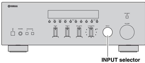 YAMAHA R-S300, RS300 - SETTING THE OPTION MENU FOR EACH INPUT SOURCE - 1