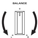 YAMAHA R-S300, RS300 - Adjusting the BALANCE control - 2