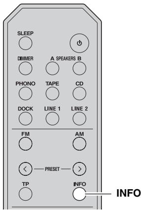 YAMAHA R-S300, RS300 - Recibir información de Radio Data System (sólo emisoras de FM) - 2