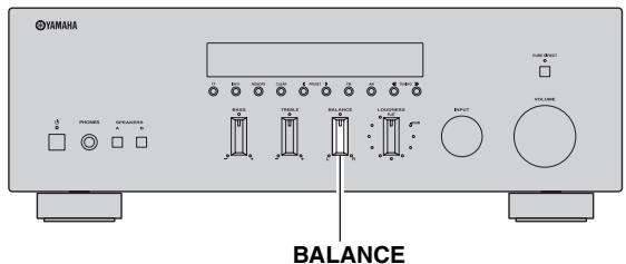 YAMAHA R-S300, RS300 - Regolazione del controllo BALANCE - 1