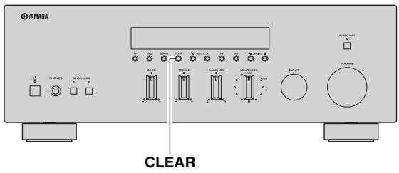 YAMAHA R-S300, RS300 - Effacement d'une station présélectionnée - 1