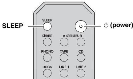 YAMAHA R-S300, RS300 - Using the sleep timer - 2