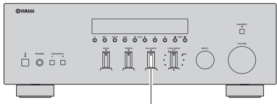 YAMAHA R-S300, RS300 - Ajuste del control BALANCE - 1