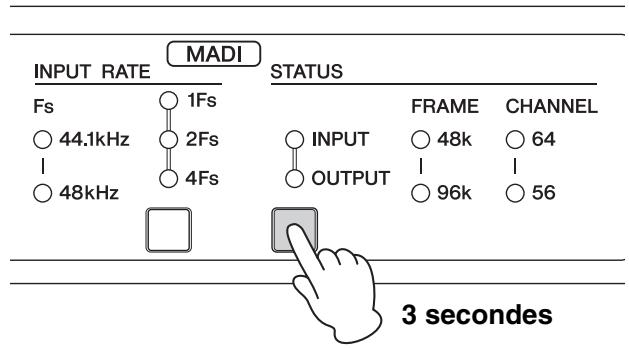 YAMAHA RMIO64-D - Panel Lock (Verrouillage de panneau) - 1