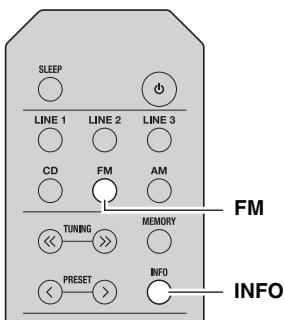 YAMAHA RS201 - Recibir información de Radio Data System (Sistema de radiodifusión de datos) (Solo para el modelo europeo) - 1