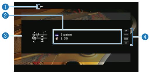 YAMAHA RX-A2010 - Écran de lecture - 1