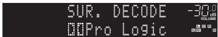 YAMAHA RX-A2010 - Appuyez sur SUR.DECODE pour selectionner un décodeur d'ambiance. - 1