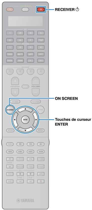 YAMAHA RX-A2010 - Raccordement du cable d'alimentation - 4