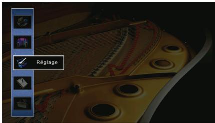 YAMAHA RX-A2010 - Configuration des diverses fonctions (menu Réglage) - 1