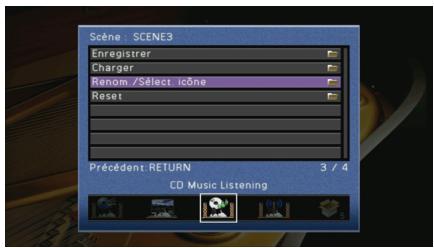 YAMAHA RX-A2010 - Configuration de la fonction SCENE (menu Scène) - 4