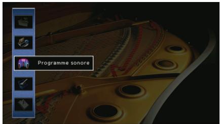 YAMAHA RX-A2010 - Configuration des programmes sonores/ décodeurs d'ambiance (menu Programme sonore) - 1