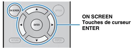 YAMAHA RX-A2010 - Configurez les réglages de cette unité. - 1