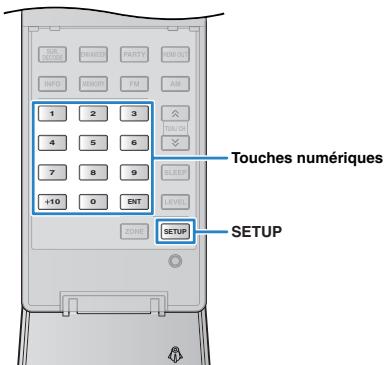YAMAHA RX-A2010 - Appuyez sur TV(), puis sur ENTER. - 2