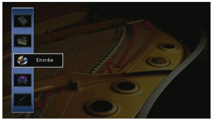 YAMAHA RX-A2010 - Configuration des sources d'entrée (menu Entrée) - 1