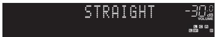 YAMAHA RX-A2010 - Appuyez sur STRAIGHT. - 1