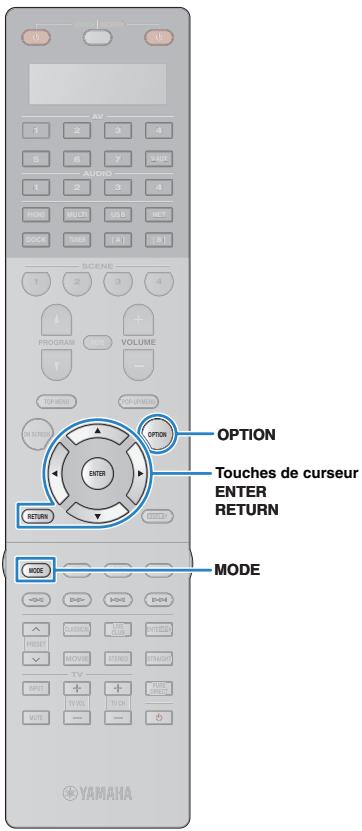 YAMAHA RX-A2010 - Utilisez l'iPod ou la télécommande pour démarrer la lecture. - 1