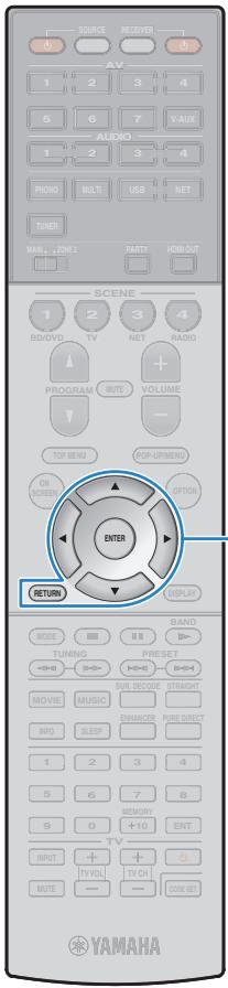 YAMAHA RX-V1073 - Utilisation de la radio sur le téléviseur - 2