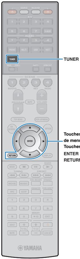 YAMAHA RX-V1073 - Utilisez les touches de curseur pour sélectionner « Prog. Circul. Routière » (TrafficProgram) et appuyez sur ENTER. - 4
