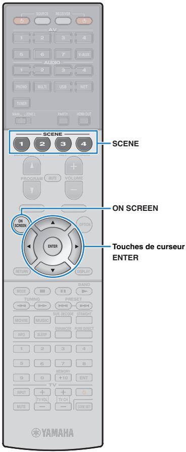 YAMAHA RX-V1073 - Sélection d'une prise de sortie HDMI - 3