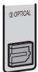 YAMAHA RX-V1073 - Prises OPTICAL - 1
