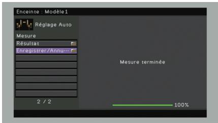 YAMAHA RX-V1073 - Si la mesure aux positions d'écoute souhaitées est terminée, utilisez les touches de curseur afin de sélectionner « ANNUL » et appuyez sur ENTER. - 1